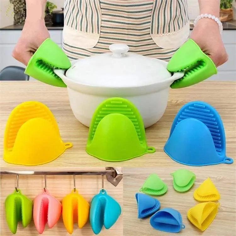 2 pieces silicone heat resistant cooking mitts – Zero Waste Co