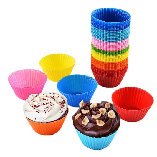 Zero Waste Co - 4 Pieces Silicone cupcake moulds - Non-stick and BPA Free