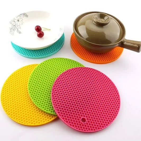 Zero Waste Co - Round Silicone Non-slip Heat Resistant / Insulation Mat Coaster