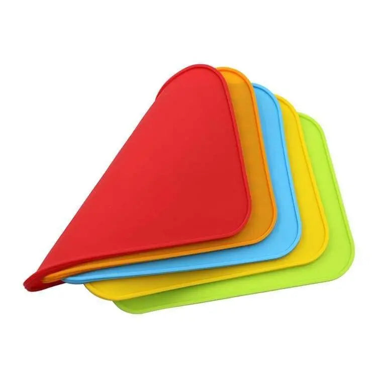 Zero Waste Co - Soft silicone tableware mat anti slip heat resistant kitchen pad dish coaster