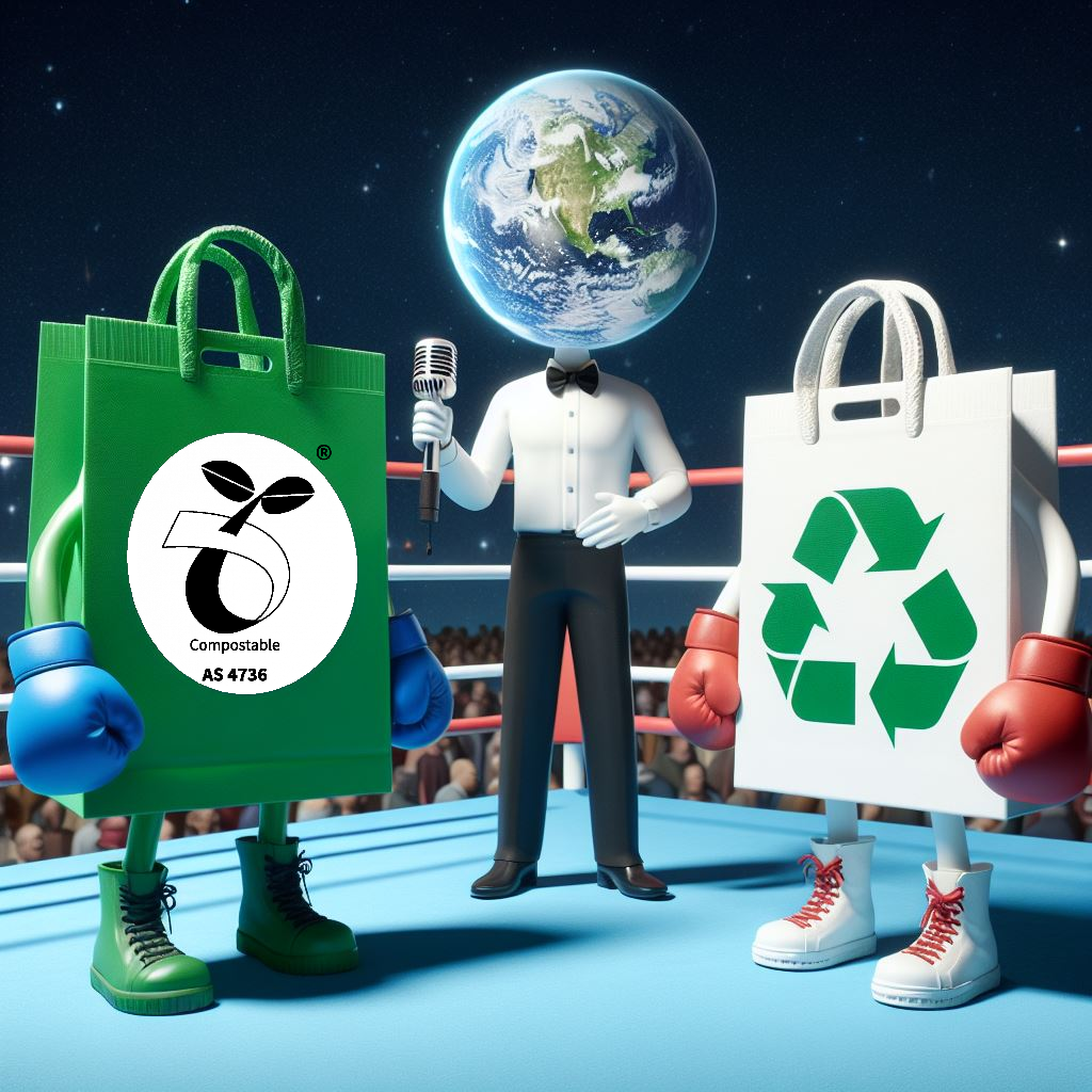battle of the bags compostaable vs plastic