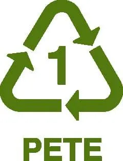 Recycling Symbols: 1 – PETE – Polyethylene Terephthalate