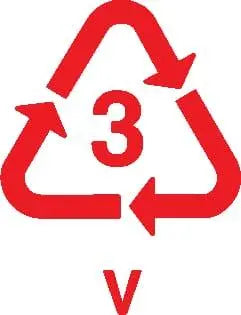 Recycling Symbols: 3 – PVC – Polyvinyl Chloride