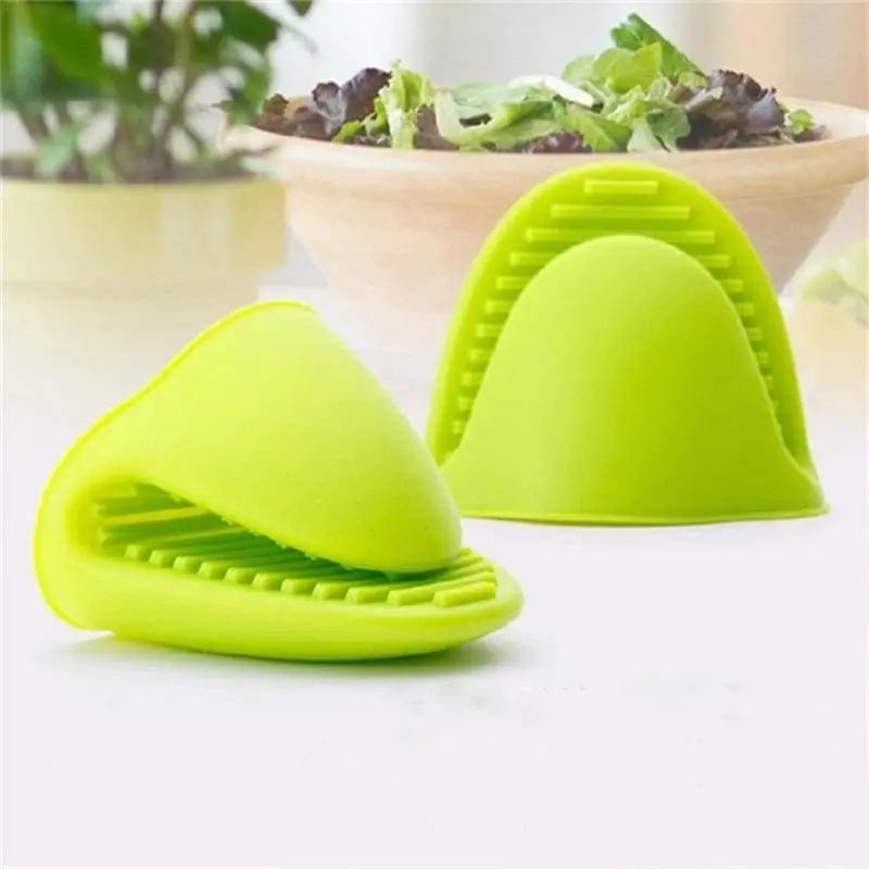 Zero Waste Co - 2 Pieces silicone heat resistant cooking pinch mitts, mini oven gloves