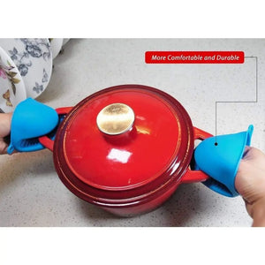 Zero Waste Co - 2 Pieces silicone heat resistant cooking pinch mitts, mini oven gloves