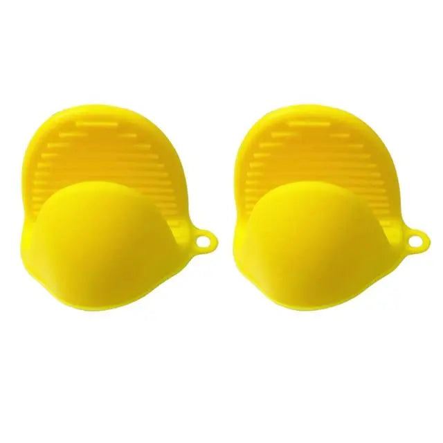 Zero Waste Co - 2 Pieces silicone heat resistant cooking pinch mitts, mini oven gloves