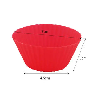 Zero Waste Co - 4 Pieces Silicone cupcake moulds - Non-stick and BPA Free