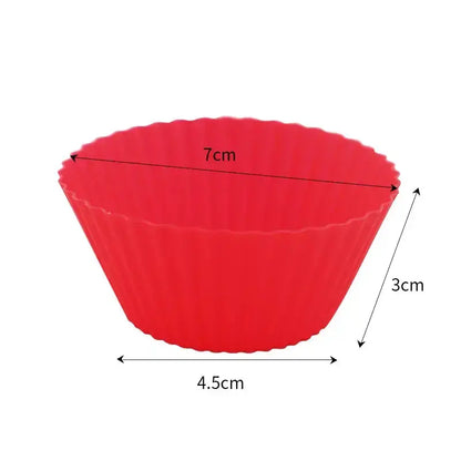 Zero Waste Co - 4 Pieces Silicone cupcake moulds - Non-stick and BPA Free