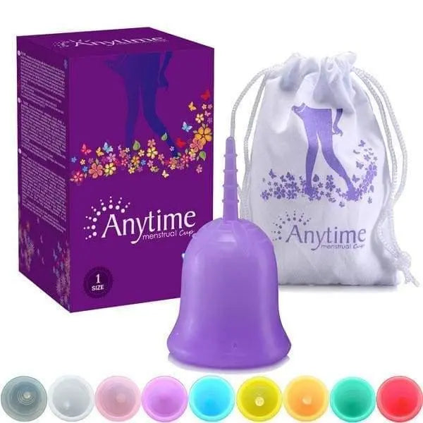 Anytime Reusable Menstrual Hygiene Cup Medical Grade Silicone - Zero Waste Co