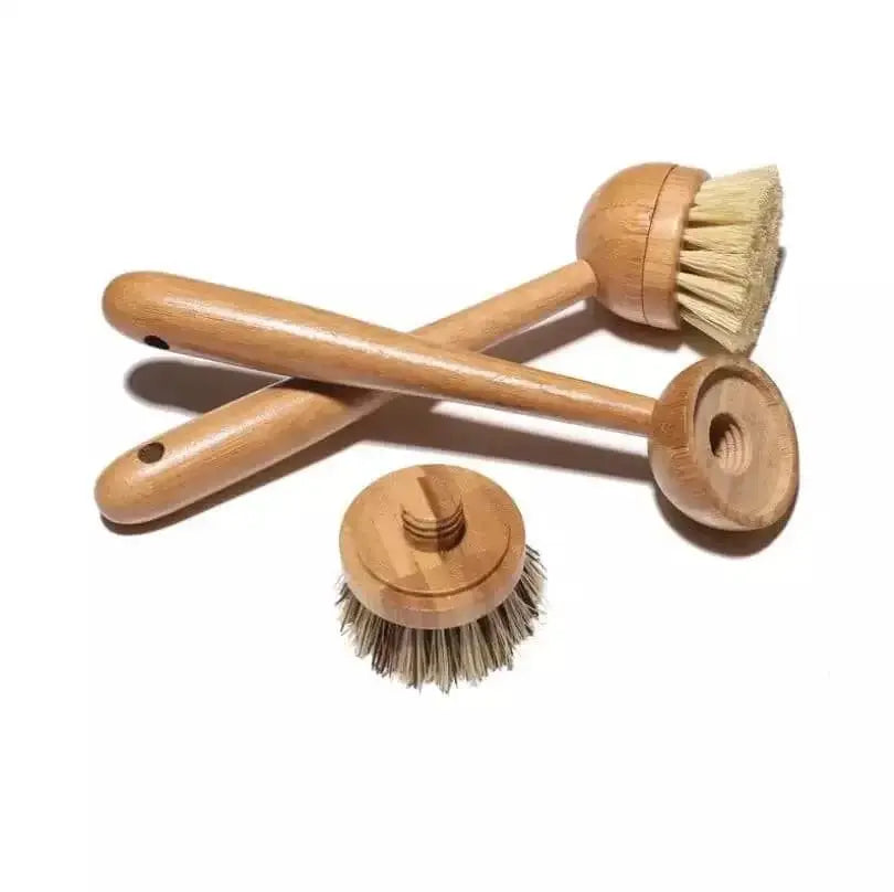 Zero Waste Co - Bamboo brush with replaceable Sisal Agave bristles