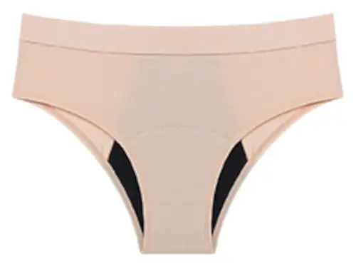 Odeerbi Period Underwear for Women 2024 Leak Proof Menstrual Period Panties  Physiological Waist Pants Beige 