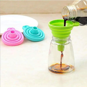 Zero Waste Co - Easy Pour Collapsible Silicone Funnel no more mess