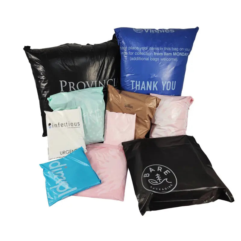 Compostable Packaging Samples - Mailers, Labels, Bubble Wrap