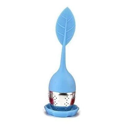 Zero Waste Co - Leaf Silicone Tea Infuser With Stainless Steel Strainer For Herbal and Loose Tea | Multiple Colour Options