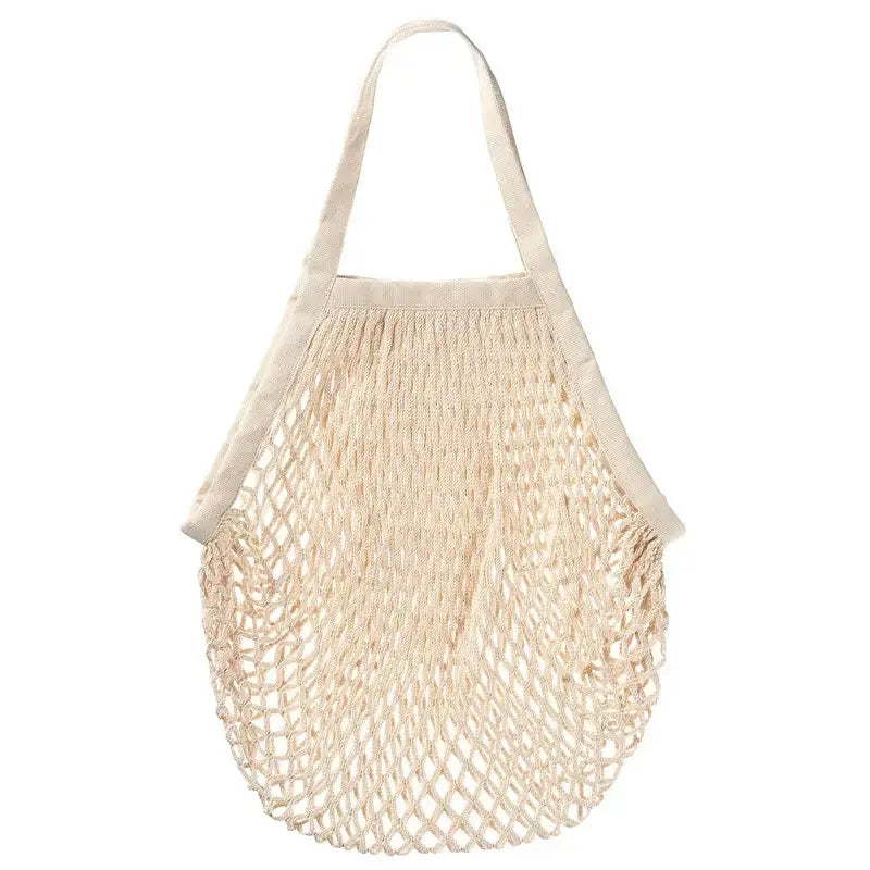 Practical Eco friendly Reusable Fruit Shopping String Bag Cotton Tote Mesh Woven Net Bag