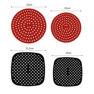Zero Waste Co - Reusable Air Fryer Mat High Temperature Resistance Silicone Pads For Air Fryers Non Stick Silicone Baking Mat For Air Fryer