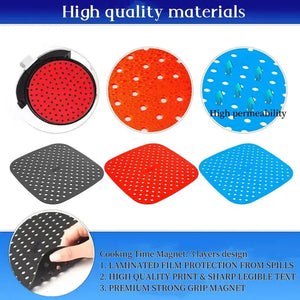 Zero Waste Co - Reusable Air Fryer Mat High Temperature Resistance Silicone Pads For Air Fryers Non Stick Silicone Baking Mat For Air Fryer