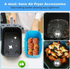 Zero Waste Co - Reusable Dual Rectangle Air Fryer Mat High Temperature Resistance Silicone Pads For Air Fryers Non Stick Silicone Baking Mat