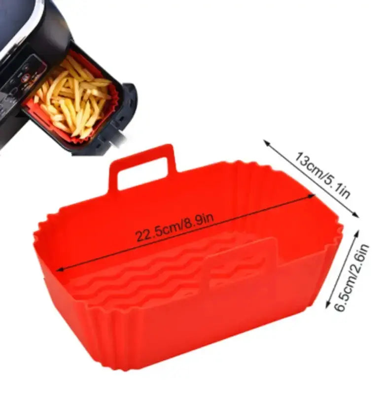 Reusable Dual Rectangle Air Fryer Mat - Eco-Friendly and