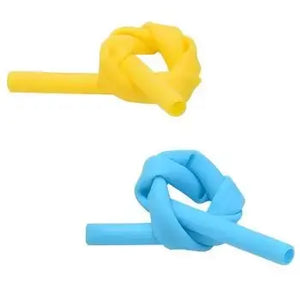 Zero Waste Co - Reusable Silicone Drinking Straws with Cleaning Brush BPA Free