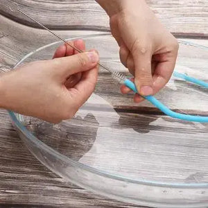 Zero Waste Co - Reusable Silicone Drinking Straws with Cleaning Brush BPA Free