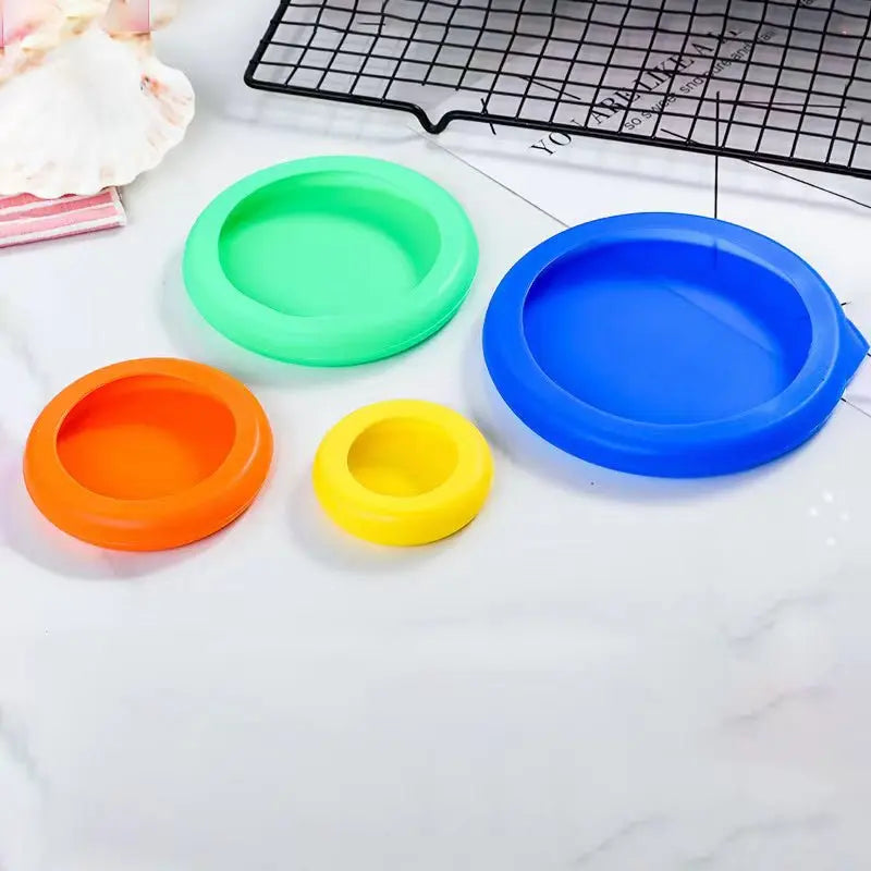 Zero Waste Co - Reusable Silicone Fruit Vegetable Storage Cover Food Huggers (4 pieces)