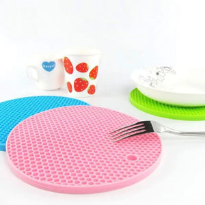Zero Waste Co - Round Silicone Non-slip Heat Resistant / Insulation Mat Coaster