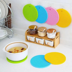 Zero Waste Co - Round Silicone Non-slip Heat Resistant / Insulation Mat Coaster