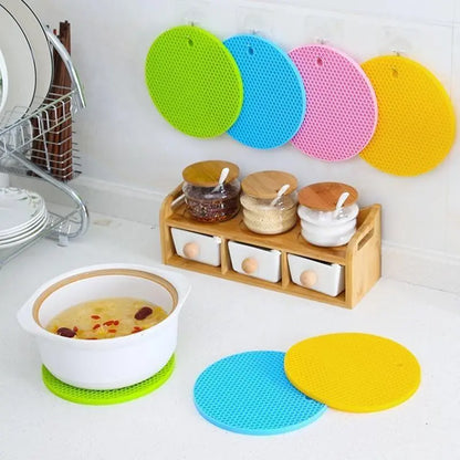 Zero Waste Co - Round Silicone Non-slip Heat Resistant / Insulation Mat Coaster