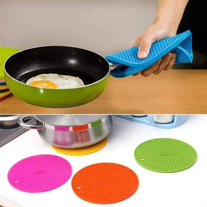 Zero Waste Co - Round Silicone Non-slip Heat Resistant / Insulation Mat Coaster