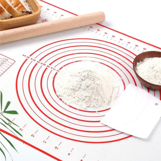 Zero Waste Co - Silicone Baking Mat - Non-Stick Non-Skid Pastry Mat with Measurements
