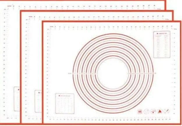 Zero Waste Co - Silicone Baking Mat - Non-Stick Non-Skid Pastry Mat with Measurements