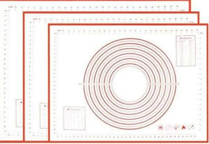 Zero Waste Co - Silicone Baking Mat - Non-Stick Non-Skid Pastry Mat with Measurements