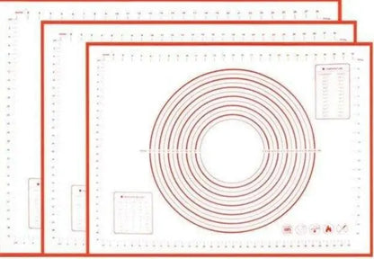 Zero Waste Co - Silicone Baking Mat - Non-Stick Non-Skid Pastry Mat with Measurements