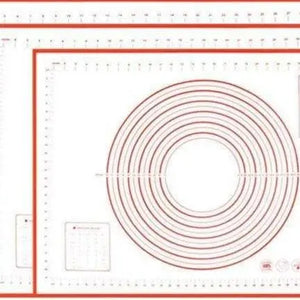 Zero Waste Co - Silicone Baking Mat - Non-Stick Non-Skid Pastry Mat with Measurements