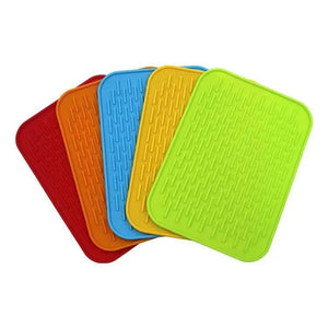 Zero Waste Co - Soft silicone tableware mat anti slip heat resistant kitchen pad dish coaster