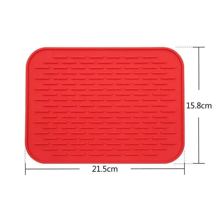 Zero Waste Co - Soft silicone tableware mat anti slip heat resistant kitchen pad dish coaster