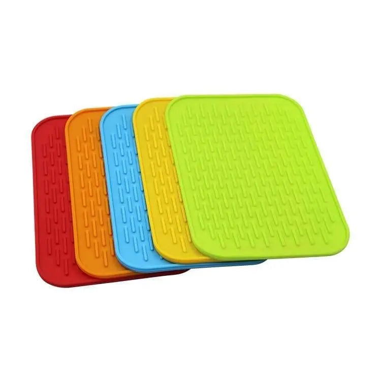 Zero Waste Co - Soft silicone tableware mat anti slip heat resistant kitchen pad dish coaster