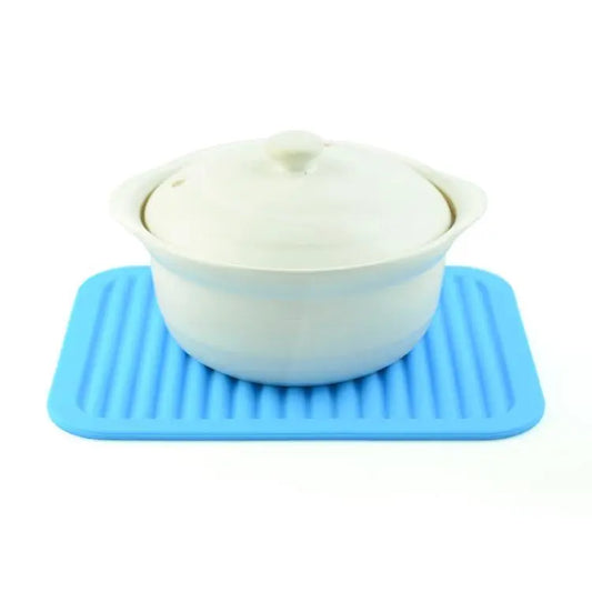 Zero Waste Co - Soft silicone tableware mat anti slip heat resistant kitchen pad dish coaster foldable