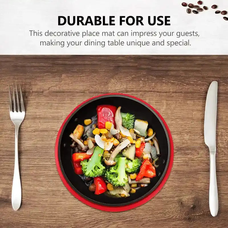 Zero Waste Co BPA Free Round Microwave Safe Non Stick Silicone Baking Mat in Red