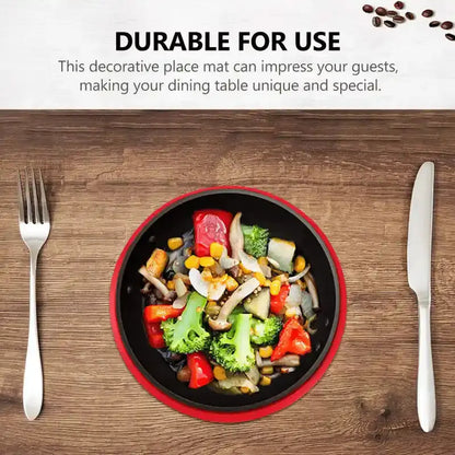 Zero Waste Co BPA Free Round Microwave Safe Non Stick Silicone Baking Mat in Red
