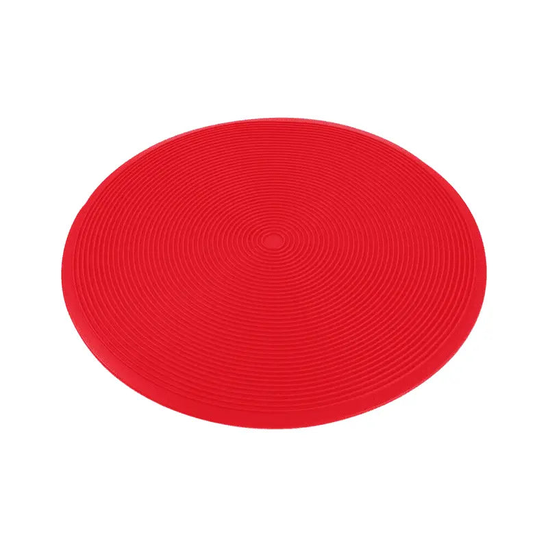 Zero Waste Co BPA Free Round Microwave Safe Non Stick Silicone Baking Mat in Red