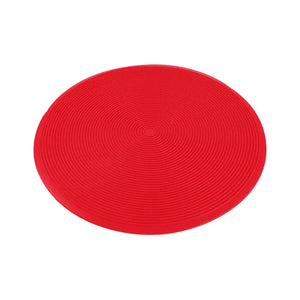 Zero Waste Co BPA Free Round Microwave Safe Non Stick Silicone Baking Mat in Red
