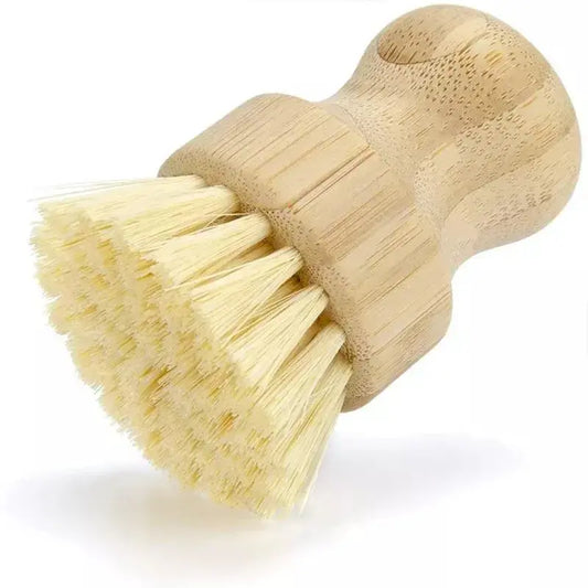 Zero Waste Co Bamboo pot brush with replaceable Sisal Agave bristles