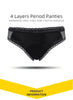 Zero Waste Co Lace Bikini Stylish Design Leak Proof Incontinence and Period Underwear for Women