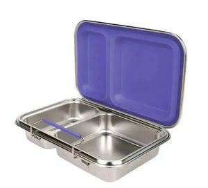 Stainless Steel Clamshell Lunch Box Bento Box with 2 or 5 Compartments