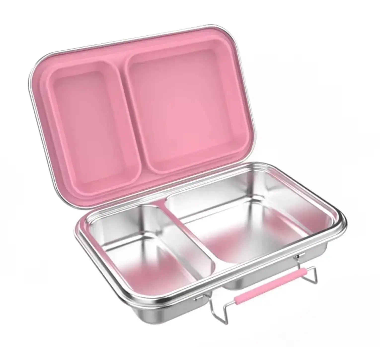 Stainless Steel Clamshell Lunch Box Bento Box with 2 or 5 Compartments