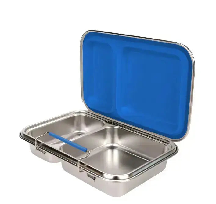 Stainless Steel Clamshell Lunch Box Bento Box with 2 or 5 Compartments