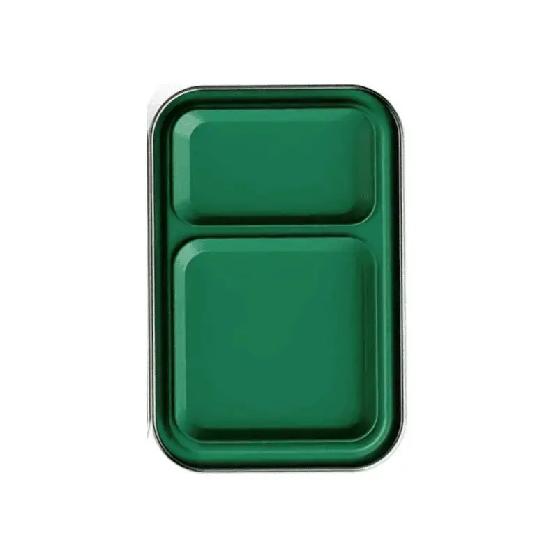 Stylish & Sustainable: The Ultimate Stainless Steel Bento Box Lunch Box - 2 Compartments