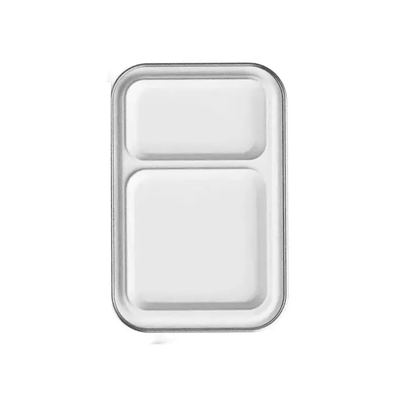 Stylish & Sustainable: The Ultimate Stainless Steel Bento Box Lunch Box - 2 Compartments